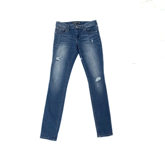 Express jeans medium wash “low rise legging” - Picture 2 of 7